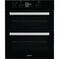 Indesit Aria Built-Under Electric Double Oven - Black