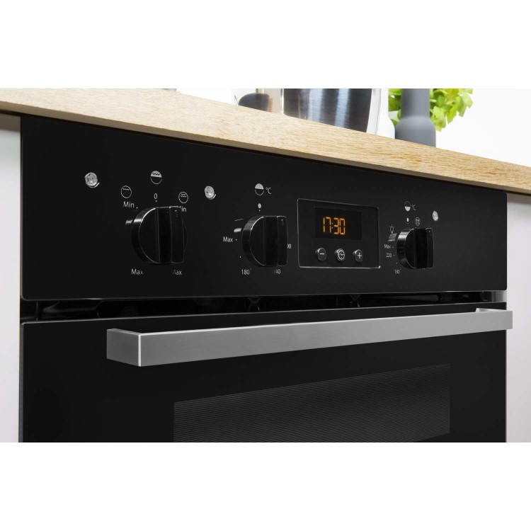 Indesit Aria Built-Under Electric Double Oven - Black