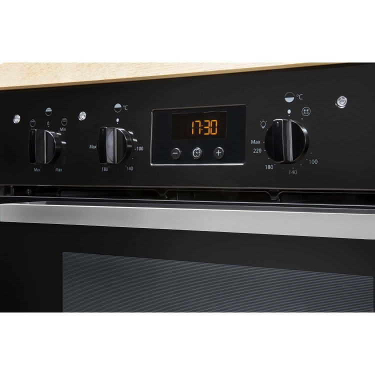 Indesit Aria Built-Under Electric Double Oven - Black