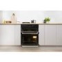 Indesit Aria Built-Under Electric Double Oven - Black