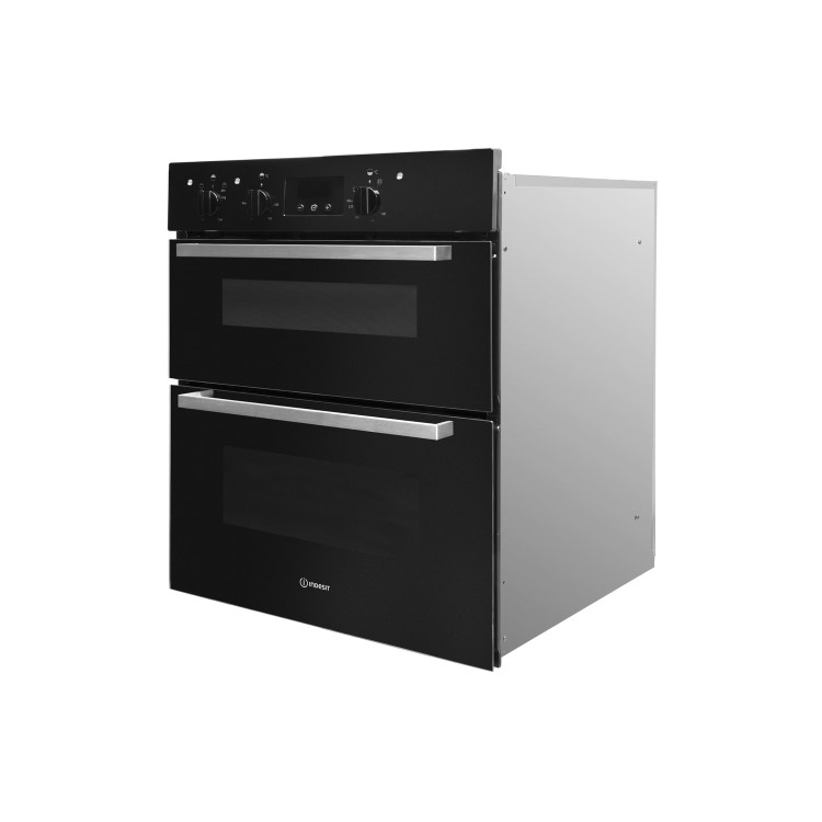 Indesit Aria Built-Under Electric Double Oven - Black