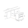 GRADE A2 - Indesit IDU6340IX Aria Electric Built Under Double Oven - Stainless Steel