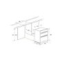 GRADE A2 - Indesit IDU6340BL Aria Electric Built Under Double Oven - Black