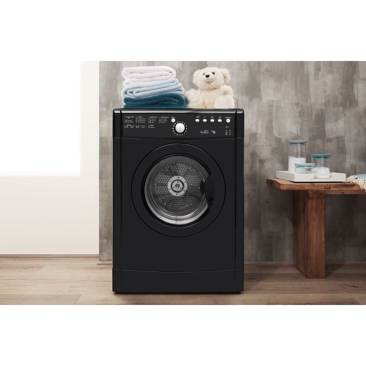 Indesit IDVL75BRK9 7kg Freestanding Vented Tumble Dryer - Black