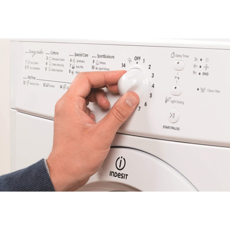 GRADE A2 - Indesit IDVL75BR 7kg Freestanding Vented Tumble Dryer - Polar White