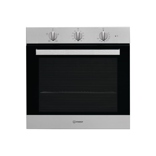 Indesit IFW6230IX Four Function Electric Built-in Single Oven - Stainless Steel