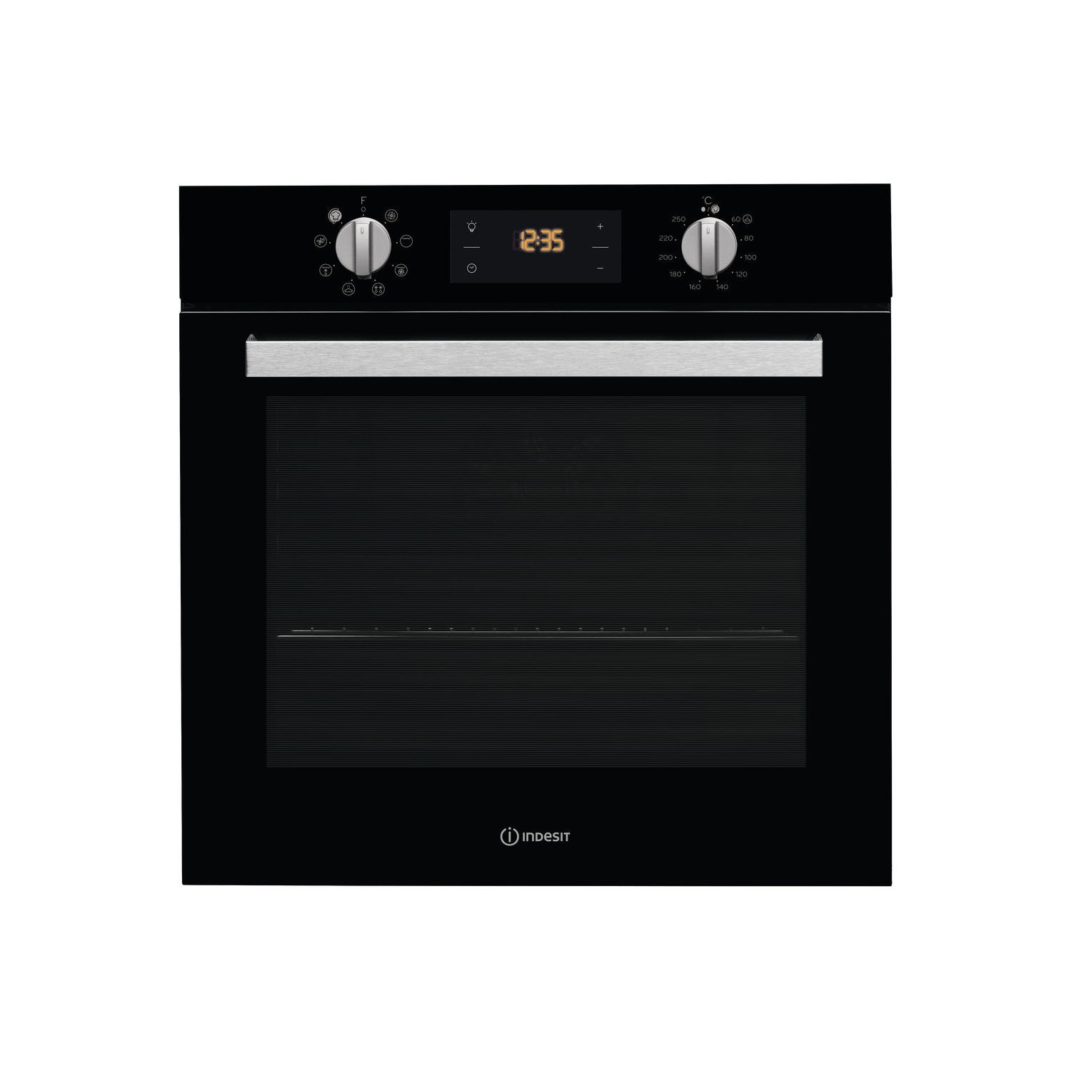 Indesit IFW6340BL Eight Function Electric Builtin Single Oven Black