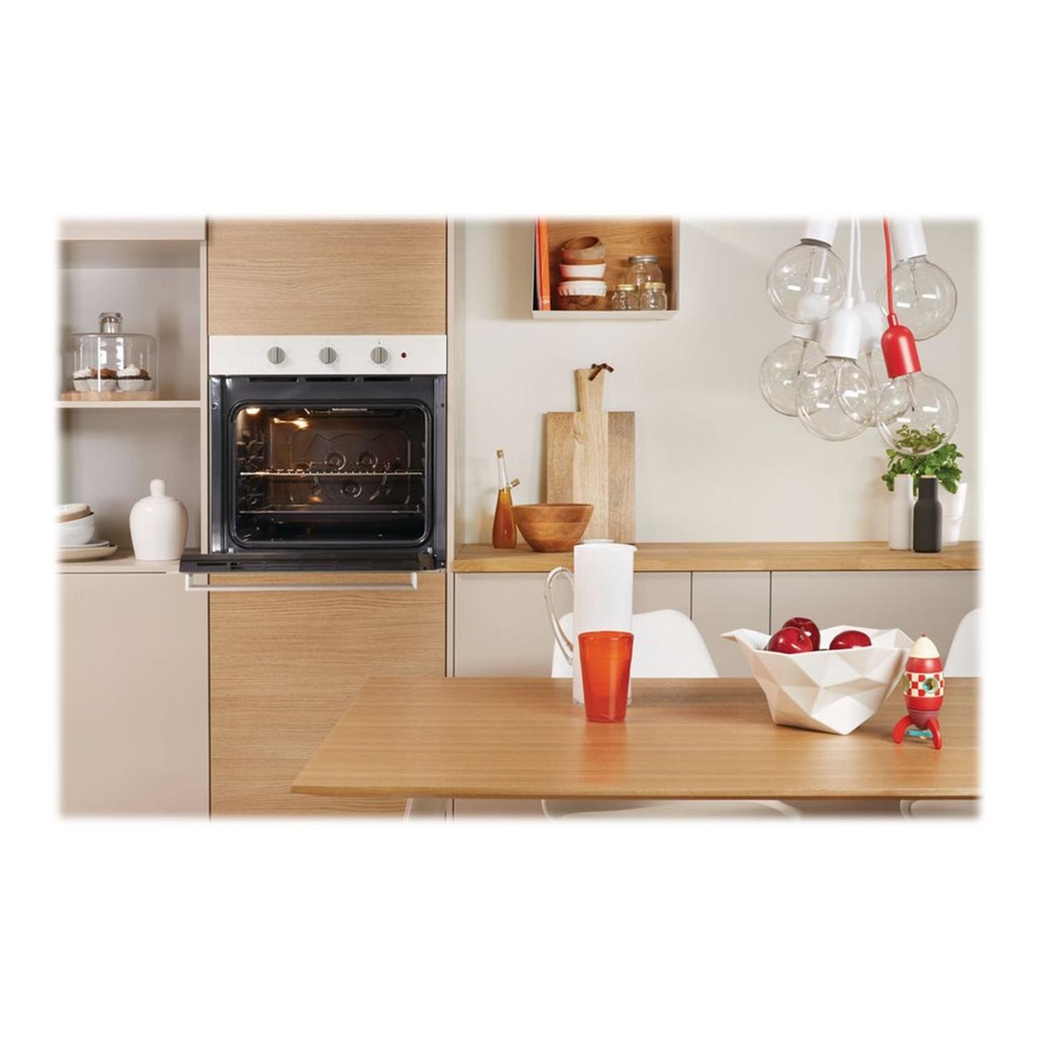 Indesit Aria Electric Fan Single Oven White IFW6340WH Appliances Direct