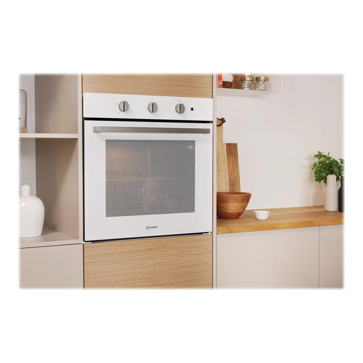 Indesit Aria Electric Fan Single Oven White IFW6340WH Appliances Direct