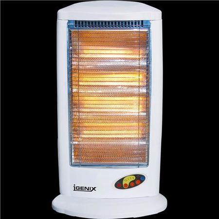 Igenix IG0165 1600w Halogen Heater Timer W/ Remote Appliances Direct