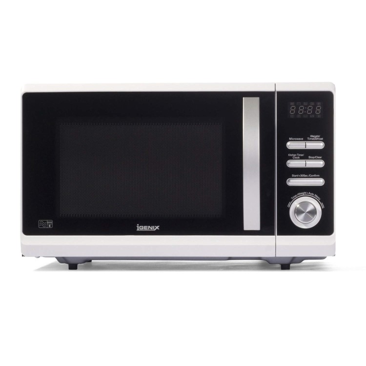 Igenix IG2380 23L 800W Freestanding Digital Solo Microwave in White