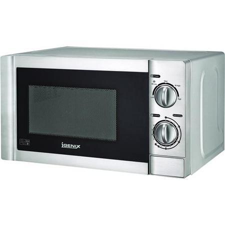 Igenix 20l Manual Stainless Steel Microwave