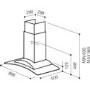 Elica IGLOO_TC Igloo Touch Control Curved Glass 90cm Chimney Hood in Stainless Steel