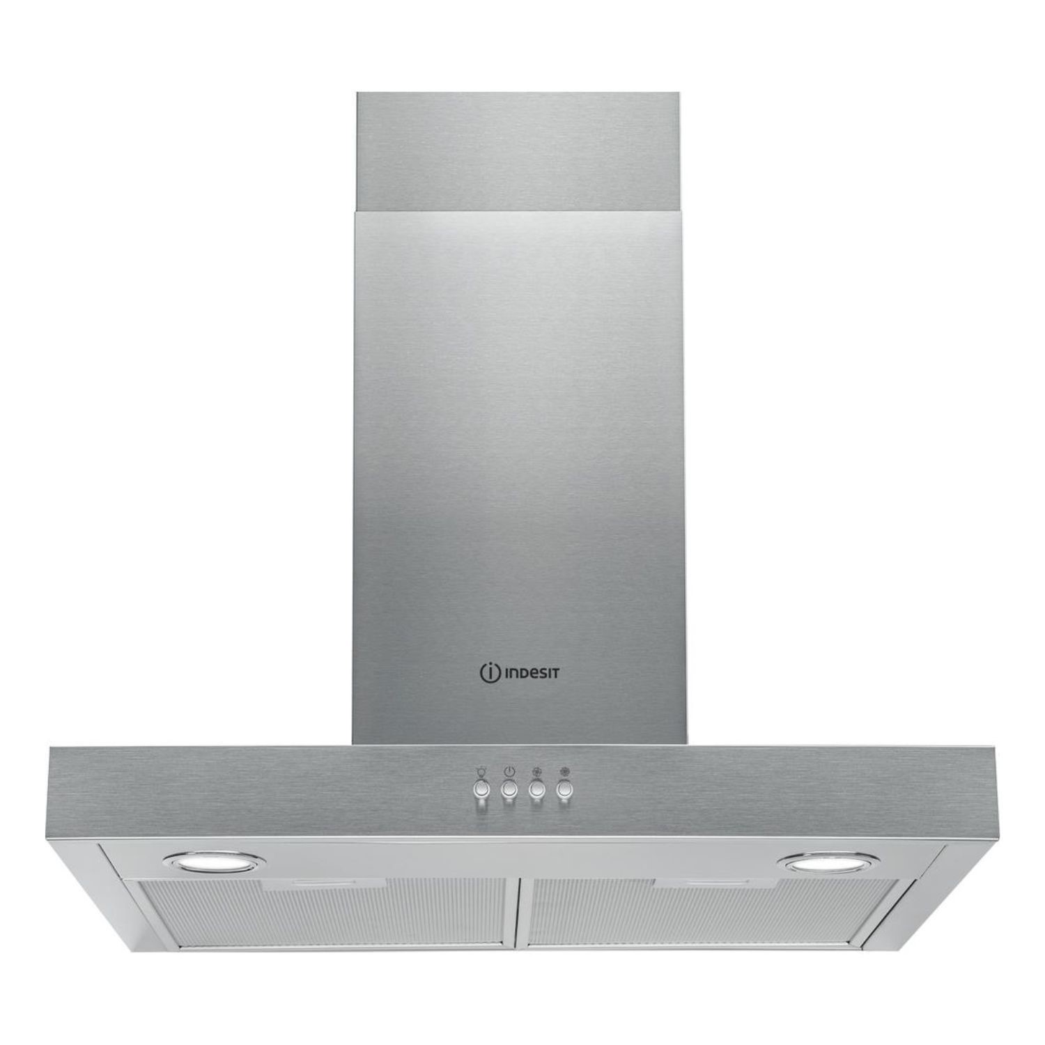 Indesit IHBS65LMX 60cm Slimline Cooker Hood - Stainless Steel