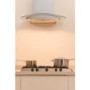 Indesit IHC65AMIX 60cm Chimney Cooker Hood In Stainless Steel With Curved Glass Canopy