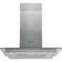 GRADE A1 - Indesit IHF65LMX 60cm Chimney Cooker Hood With Flat Glass Canopy - Stainless Steel