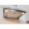Indesit IHGC64AMX 60cm Cooker Hood With Curved Glass Canopy - Stainless Steel