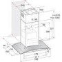 Indesit 60cm Curved Glass Chimney Cooker Hood - Stainless Steel
