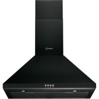 GRADE A2 - Indesit IHPC64LMK 60cm Chimney Cooker Hood - Black