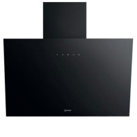 Indesit 60cm Angled Chimney Cooker Hood - Black
