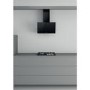 Indesit 60cm Angled Chimney Cooker Hood - Black