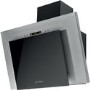 Indesit Aria 60cm Angled Chimney Cooker Hood - Stainless Steel and Black Glass