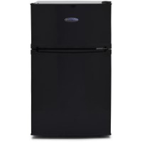 Refurbished IceKing IK2023K Freestanding 88 Litre 70/30 Undercounter Fridge Freezer Black