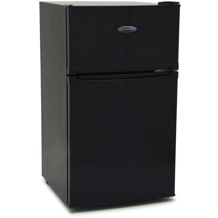 Refurbished IceKing IK2023K Freestanding 88 Litre 70/30 Undercounter Fridge Freezer Black