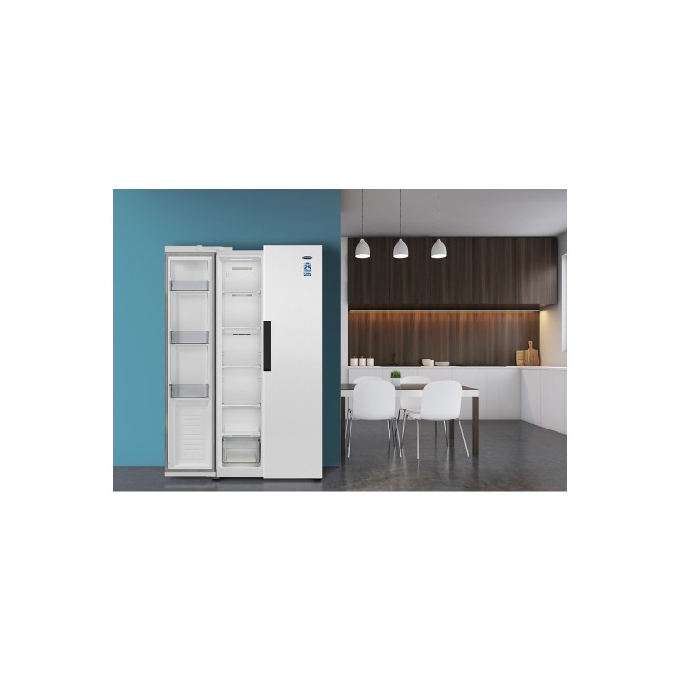 Ice King IK436W American Side-by-side Fridge Freezer - White