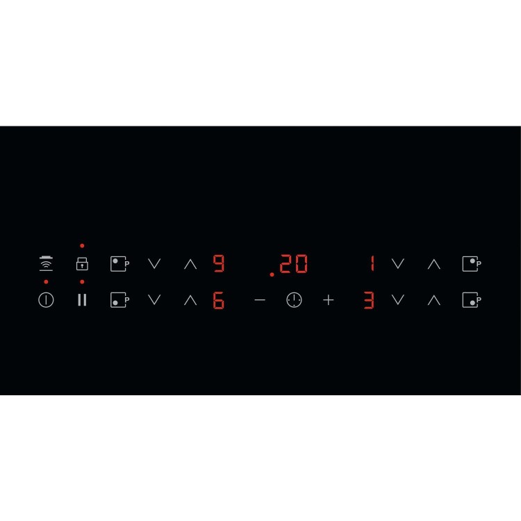 Refurbished AEG IKB64311FB 60cm 4 Zone Induction Hob With Long Zone Black With Bevelled Edges