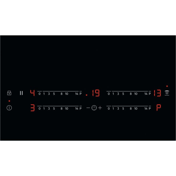 AEG IKB84431FB 78cm MaxiSense Touch Control Induction Hob With Hob2Hood - Black