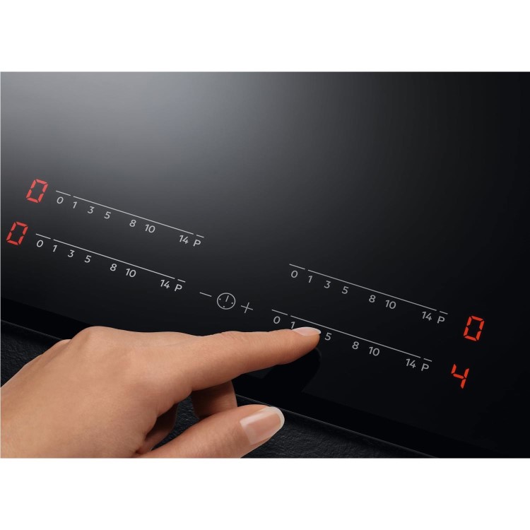 AEG IKB84431FB 78cm MaxiSense Touch Control Induction Hob With Hob2Hood - Black