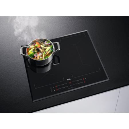 AEG 6000 Series 59cm 4 Zone Induction Hob with Dual Bridge Zones