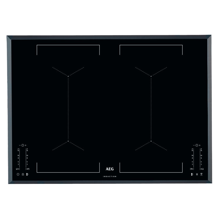 AEG IKE74451FB 71cm Four Zone Induction Hob With FlexBridge Zone With Bevelled Edges