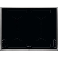 AEG IKE74451XB 70cm Four Zone Induction Hob With 2 Bridge Zones - Black With Bevelled Edges