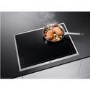 GRADE A1 - AEG IKE74451XB 70cm Four Zone Induction Hob With 2 Bridge Zones - Black With Bevelled Edges