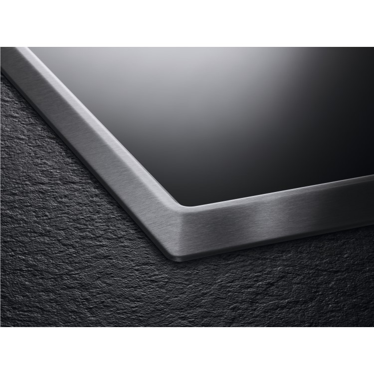 AEG IKE74451XB 70cm Four Zone Induction Hob With 2 Bridge Zones - Black With Bevelled Edges