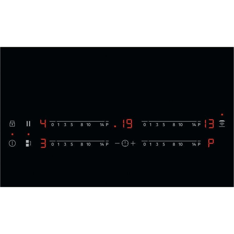 GRADE A3 - AEG IKE84441FB MaxiSense 78cm Touch Control Four Zone Induction Hob With Bridging Function - Black