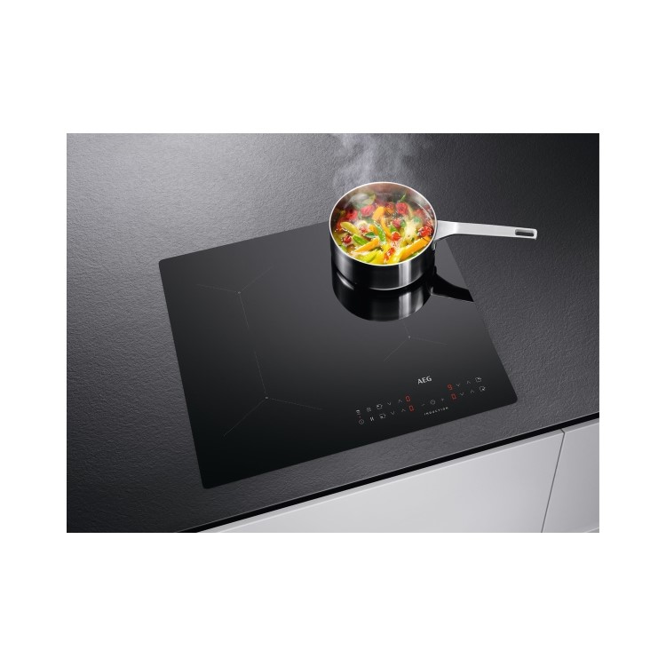 Refurbished AEG ILB64334CB 59cm 4 Zone Induction Hob with Hob2Hood Connection