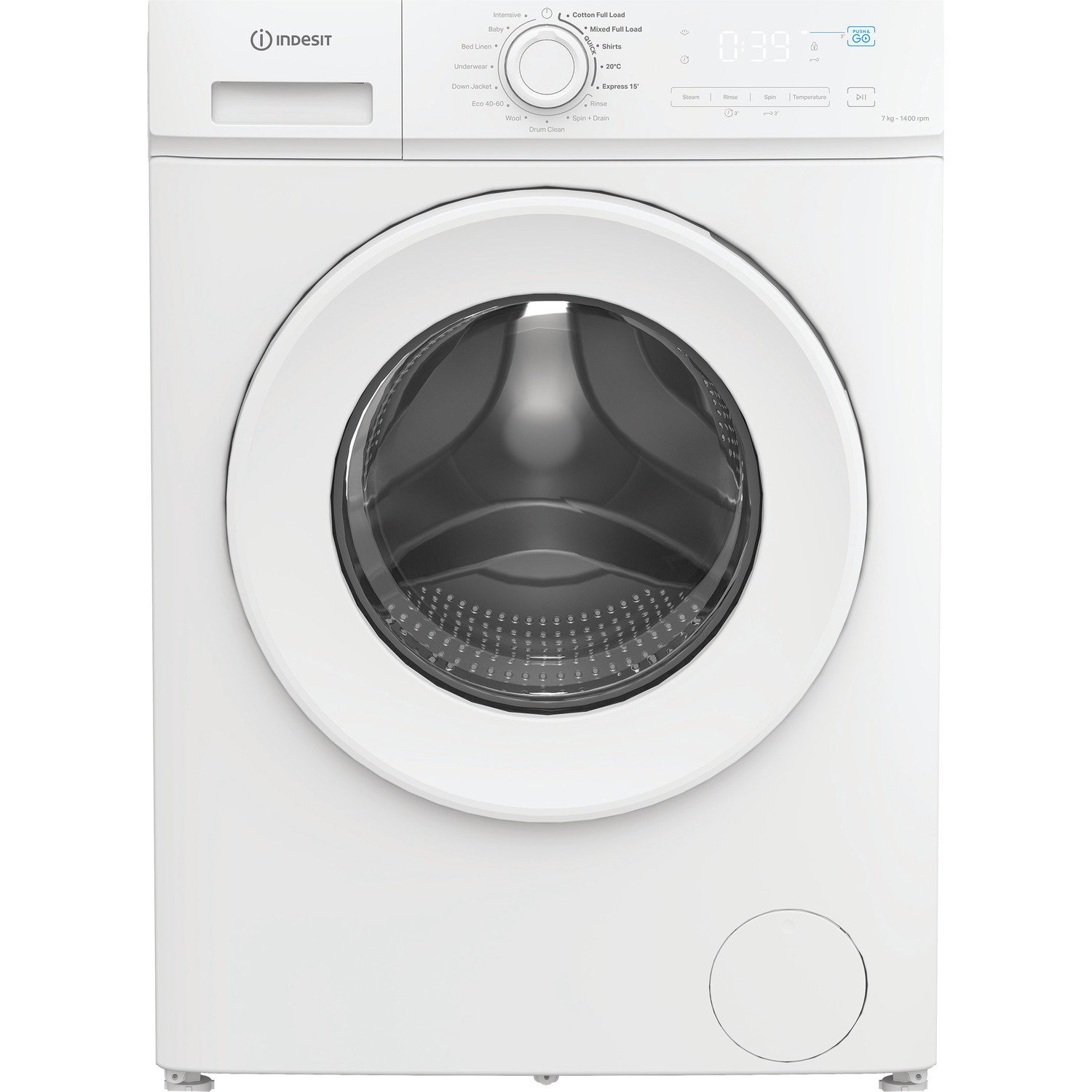 Indesit MyTime 7kg 1400rpm Washing Machine - White