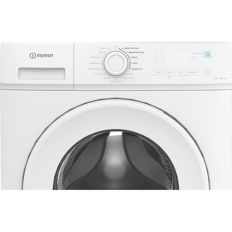 Indesit MyTime 7kg 1400rpm Washing Machine - White