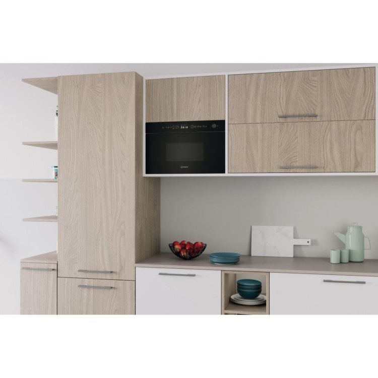 Indesit Built-In Microwave & Grill - Black