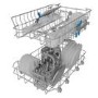 Indesit Freestanding Slimline Dishwasher - Eco Programme, D-Rated, Silver