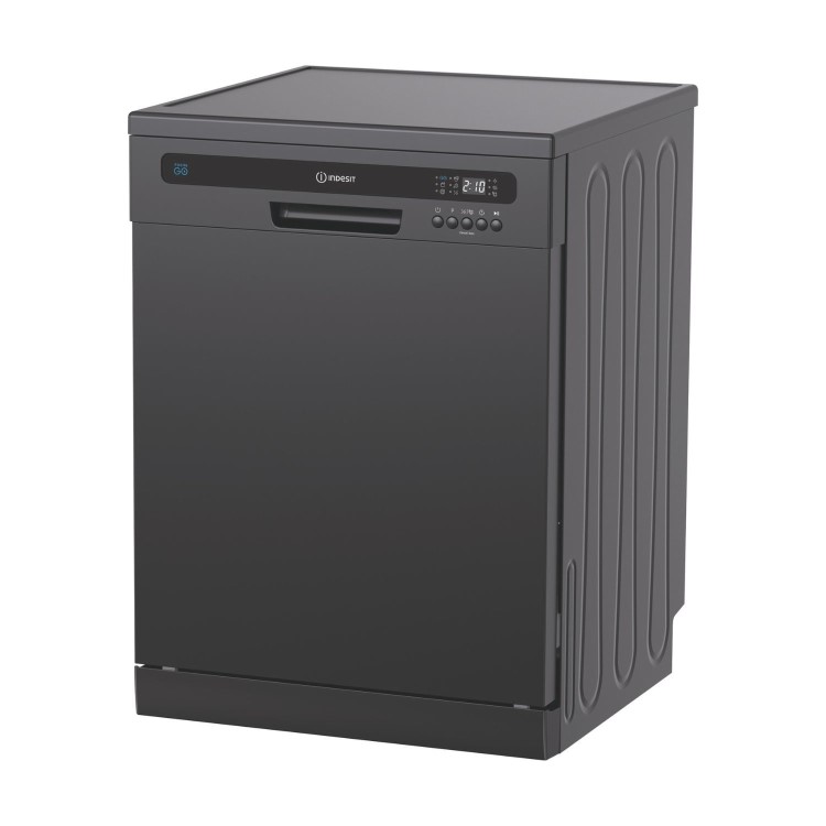 Indesit Push&Go Freestanding Dishwasher - Black