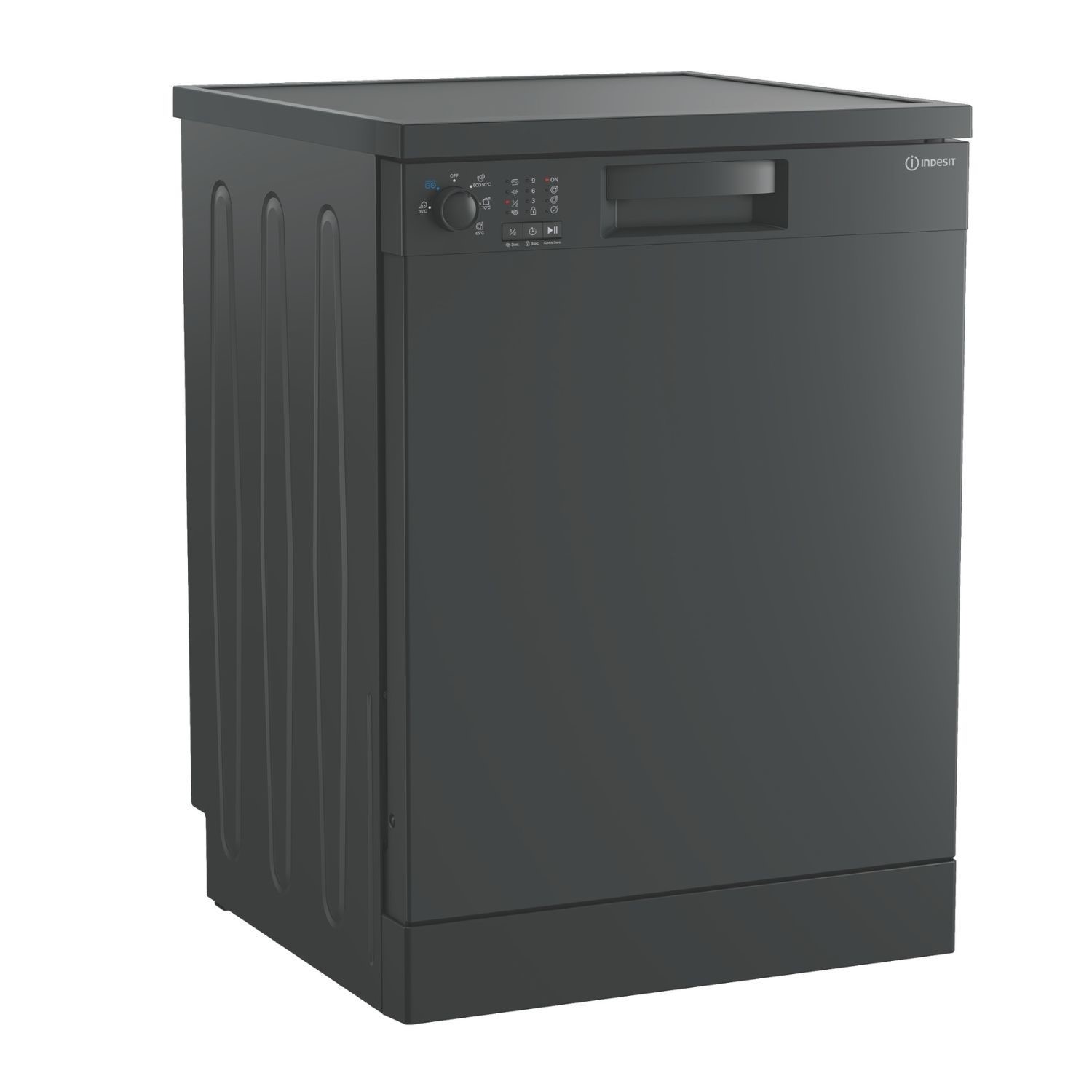 Indesit Push Go Freestanding Dishwasher Graphite IN2FE13DT9AUK Indesit Push Go Freestanding Dishwasher Graphite IN2FE13DT9AUK
