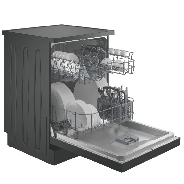 Indesit Push&Go Freestanding Dishwasher - Graphite