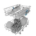 Indesit Push&Go Integrated Slimline Dishwasher - White