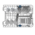 Indesit Push&Go Integrated Slimline Dishwasher - White