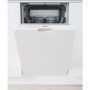 Indesit Push&Go Integrated Slimline Dishwasher - White Control Panel