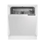 Refurbished Indesit Push&Go Integrated Dishwasher - White control panel